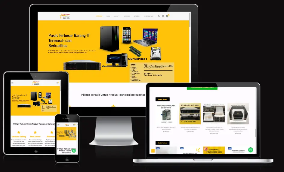 Website Toko Online server bekas Jogja